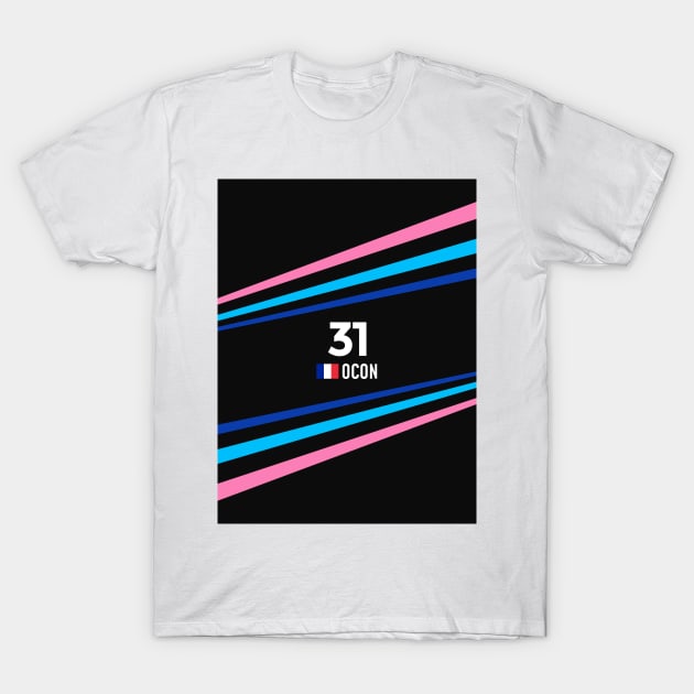 F1 2024 - #31 Ocon T-Shirt by sednoid